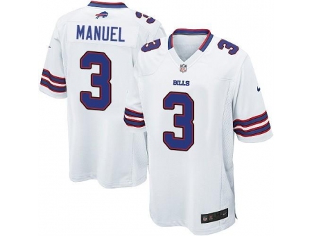 Youth Nike Buffalo Bills 3 EJ Manuel White NFL Jerseys