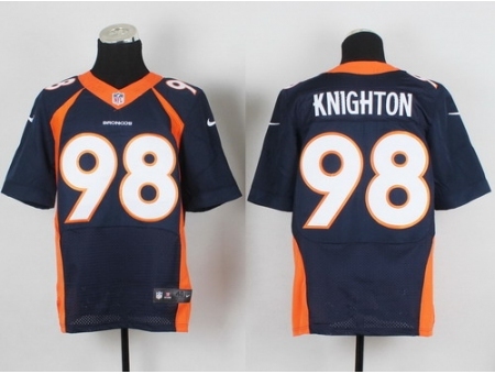 Nike Denver Broncos 98 Terrance Knighton blue Elite NFL Jersey