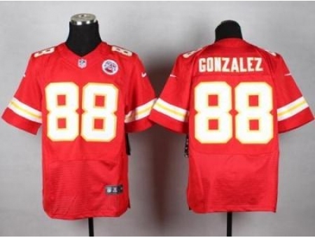 Nike Kansas City Chiefs 88 Tony Gonzalez Red Elite NFL Jersey