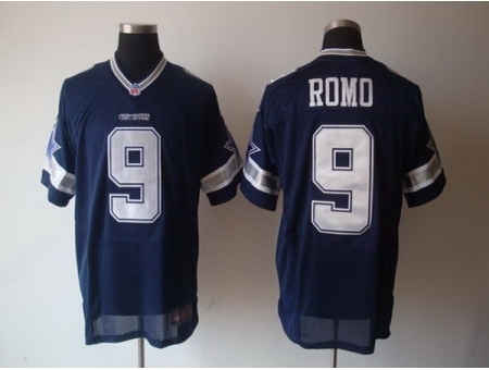 Nike Dallas Cowboys 9 Tony Romo blue Elite NFL Jersey