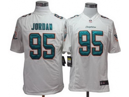 Nike Miami Dolphins 95 Dion Jordan White Game NFL Jersey