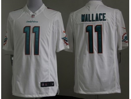 Nike Miami Dolphins 11 Mike Wallace White Game NFL Jersey