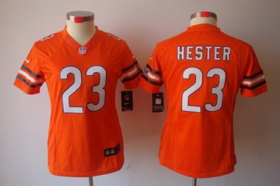 Women Nike Chicago Bears 23 Hester Orange Color[NIKE LIMITED Jersey]