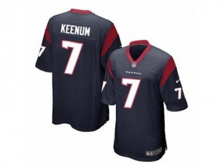 Nike Houston Texans 7 Case Keenum blue Game NFL Jersey