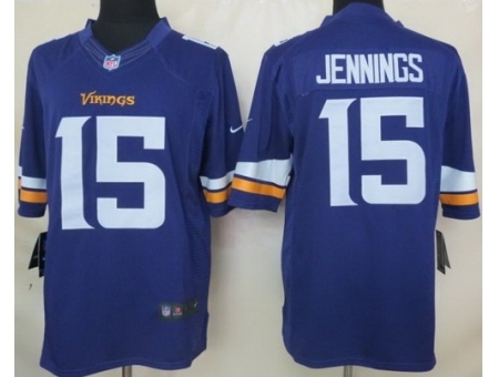 Nike Minnesota Vikings 15 Greg Jennings Purple Limited NFL Jersey