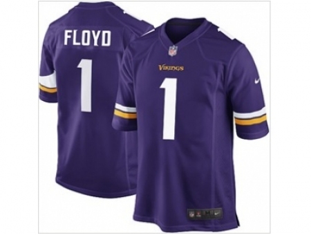 Nike Minnesota Vikings 1 Sharrif Floyd purple game NFL Jersey