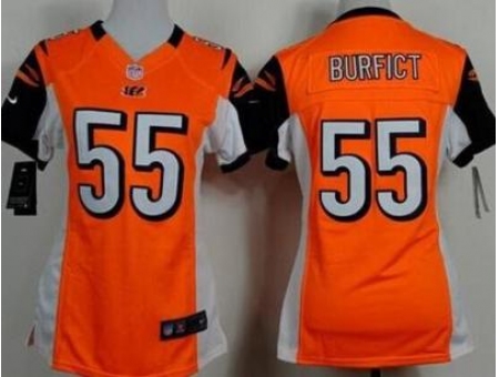 Women's Nike Cincinnati Bengals #55 Vontaze Burfict Orange Alternate Stitched NFL Jersey