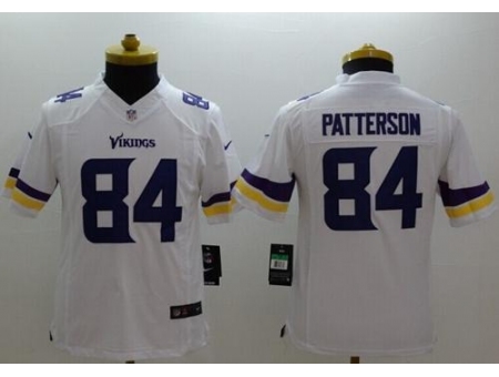 Youth Nike Minnesota Vikings 84 Cordarrelle Patterson White Stitched NFL Limited Jersey