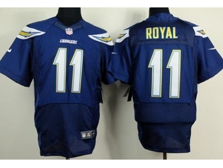 Nike San Diego Chargers 11 Eddie Royal Dark Blue Elite NFL Jersey