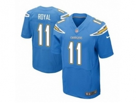 Nike San Diego Chargers 11 Eddie Royal Light blue Elite Jersey