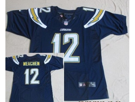 Nike San Diego Chargers 12 Robert Meachem Dark Blue Elite New NFL Jersey