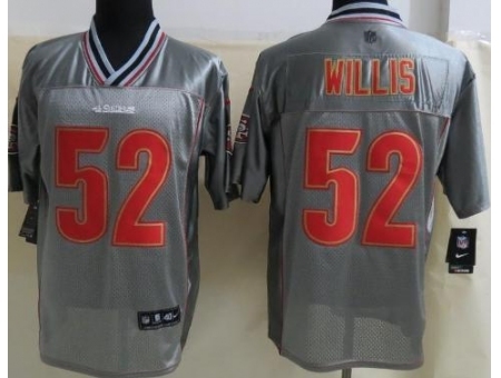 Nike San Francisco 49ers 52 Patrick Willis Grey Elite Vapor NFL Jersey