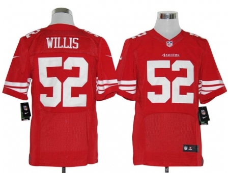 Nike San Francisco 49ers 52 Patrick Willis Red Elite NFL Jersey