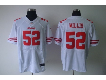 Nike San Francisco 49ers 52 Patrick Willis White Elite NFL Jersey