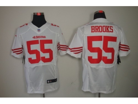 Nike San Francisco 49ers 55 Ahmad Brooks White Elite NFL Jersey