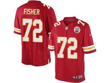 Nike Kansas City Chiefs 72 Eric Fisher Red Limited NFL Jersey