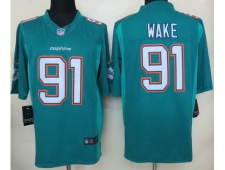 Nike Miami Dolphins 91 Cameron Wake Green LIMITED NFL Jersey