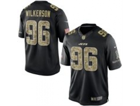 Nike New York Jets 96 Muhammad Wilkerson Black Limited Salute To Service NFL Jersey