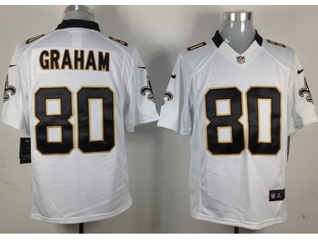 Nike New Orleans Saints 80 Jimmy Graham White LIMITED NFL Jersey