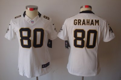 Women Nike New Orleans Saints 80# Graham White[Women's NIKE LIMITED Jersey]