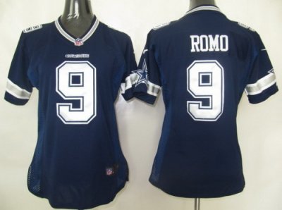 Women Nike Dallas Cowboys 9# Romo Authentic Jersey