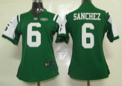 Women Nike New York Jets 6# Sanchez Jerseys