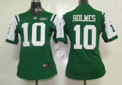 Women Nike New York Jets 10# Holmes Jersey