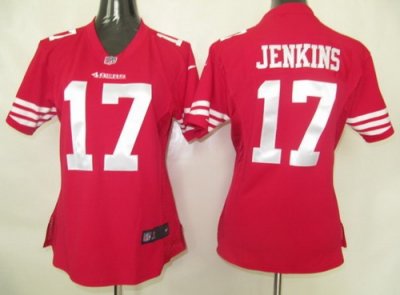 Womens Nike San Francisco 49ers 17# Jenkins Authentic Jersey