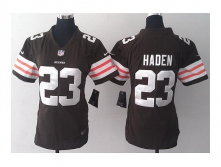 Nike Women Jerseys Cleveland Browns #23 Joe Haden brown
