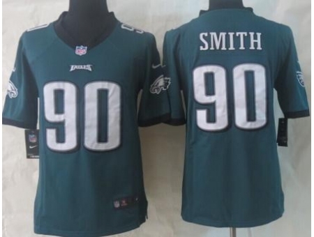 Nike Philadelphia Eagles 90 Marcus Smith Green Limited NFL Jersey