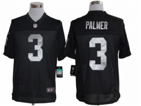 Nike Oakland Raiders 3 Carson Palmer Black Limited NFL Jersey