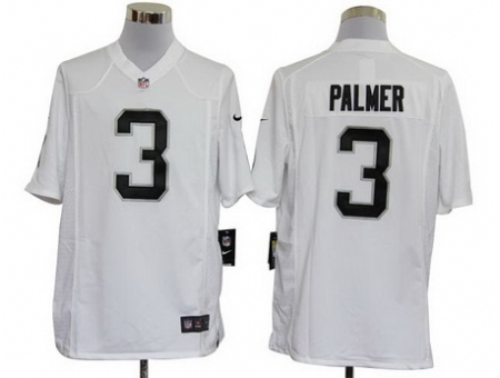 Nike Oakland Raiders 3 Carson Palmer White Game NFL Jersey