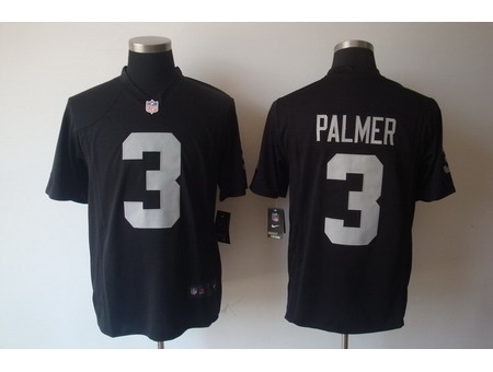 Nike Oakland Raiders 3 Carson Palmer Black Game NFL Jersey