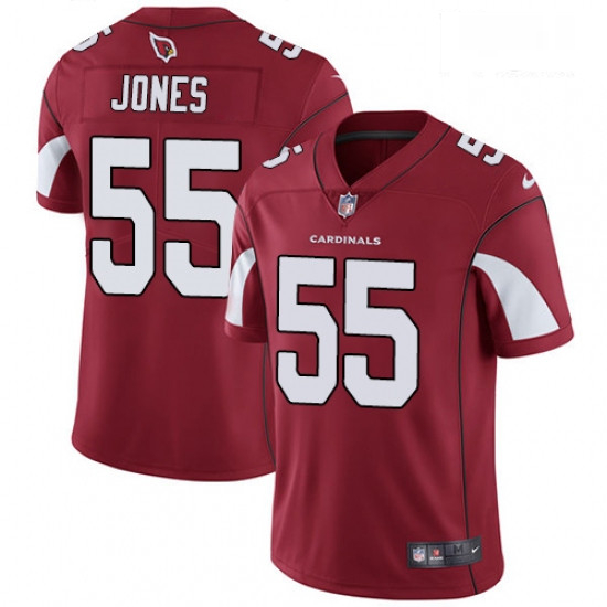 Men Nike Arizona Cardinals 55 Chandler Jones Red Team Color Vapor Untouchable Limited Player NFL Jer