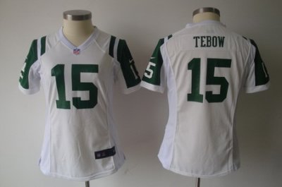 2012 Nike Women New York Jets #15 Tim Tebow White Nike NFL Jerseys