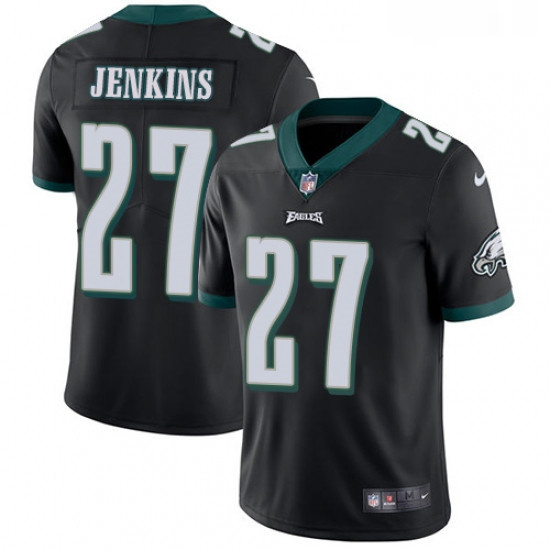 Mens Nike Philadelphia Eagles 27 Malcolm Jenkins Black Alternate Vapor Untouchable Limited Player NF