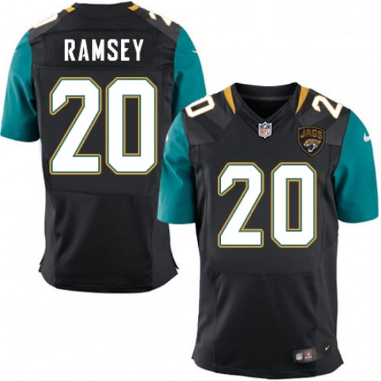 Men Nike Jacksonville Jaguars 20 Jalen Ramsey Black Alternate Vapor Untouchable Elite Player NFL Jer