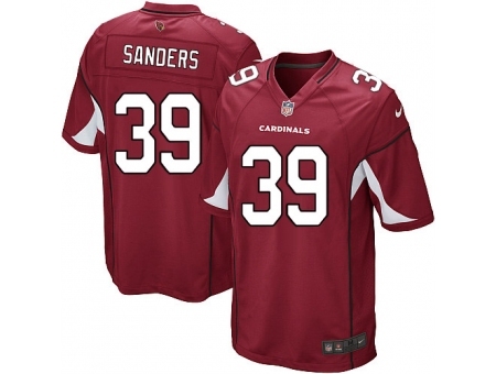 Nike Arizona Cardinals 39 James Sanders Red Game NFL Jersey