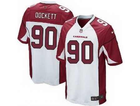 Nike Arizona Cardinals 90 Darnell Dockett White Game NFL Jersey