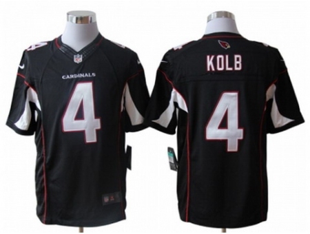 Nike Arizona Cardinals 4 Kevin Kolb Black Limited NFL Jersey