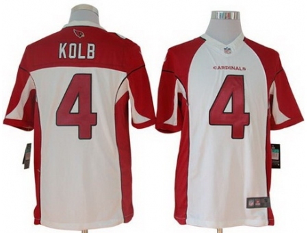 Nike Arizona Cardinals 4 Kevin Kolb White Limited NFL Jersey