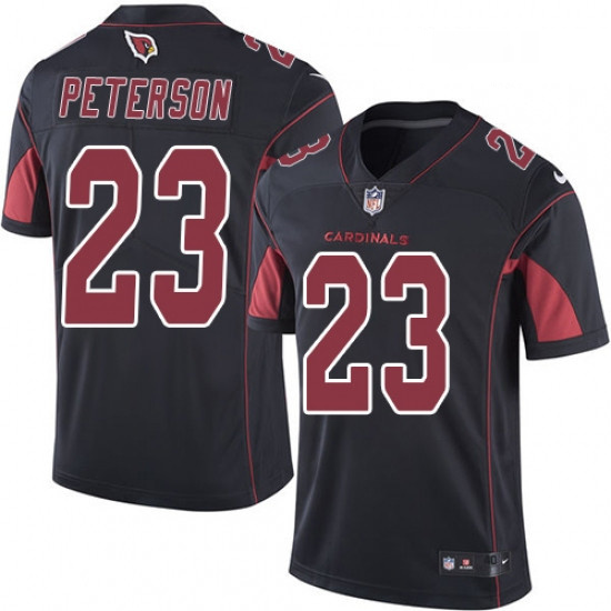 Men Nike Arizona Cardinals 23 Adrian Peterson Elite Black Rush Vapor Untouchable NFL Jersey