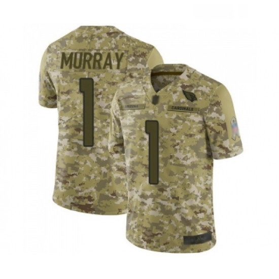 Youth Arizona Cardinals #1 Kyler Murray Limited Camo 2018 Salute to Service NFL Jersey