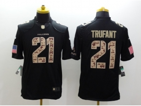 Nike Atlanta Falcons 21 desmond trufant black Limited Salute to Service NFL Jersey