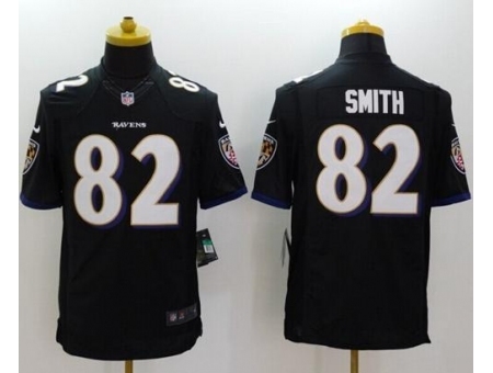 Nike Baltimore Ravens 82 Torrey Smith Black Limited Alternate NFL Jersey