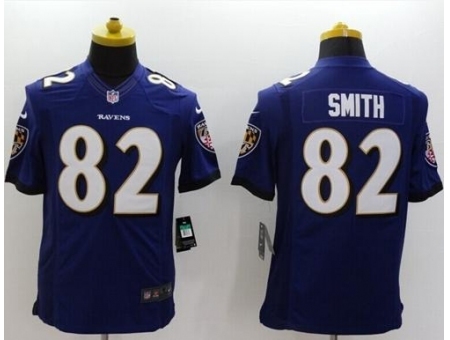 Nike Baltimore Ravens 82 Torrey Smith Purple Limited Alternate NFL Jersey