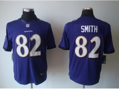 Nike Baltimore Ravens 82 Torrey Smith Purple Limited NFL Jersey
