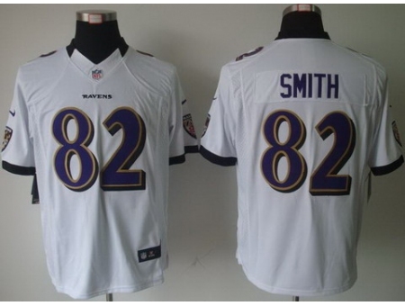 Nike Baltimore Ravens 82 Torrey Smith White Limited NFL Jersey