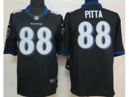 Nike Baltimore Ravens 88 Dennis Pitta Black Limited NFL Jersey