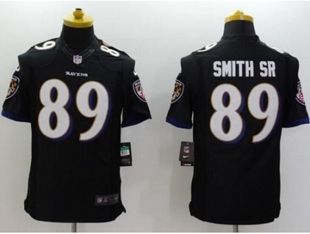 Nike Baltimore Ravens 89 Steve Smith Sr Black Limited NFL Jersey